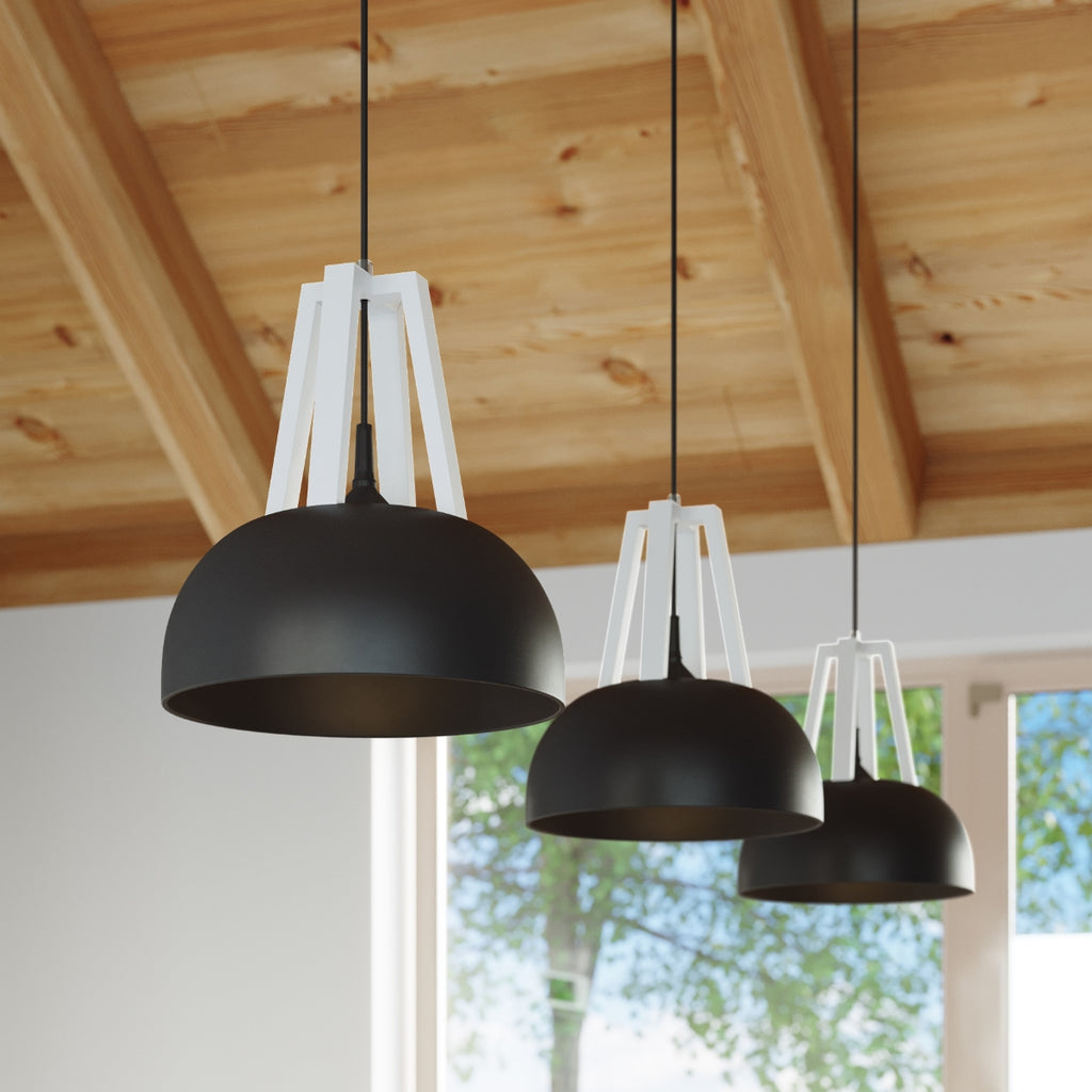Pendelleuchte CASCO schwarz & weiß Sollux Lighting