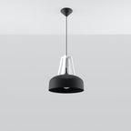 Pendelleuchte CASCO schwarz & weiß Sollux Lighting