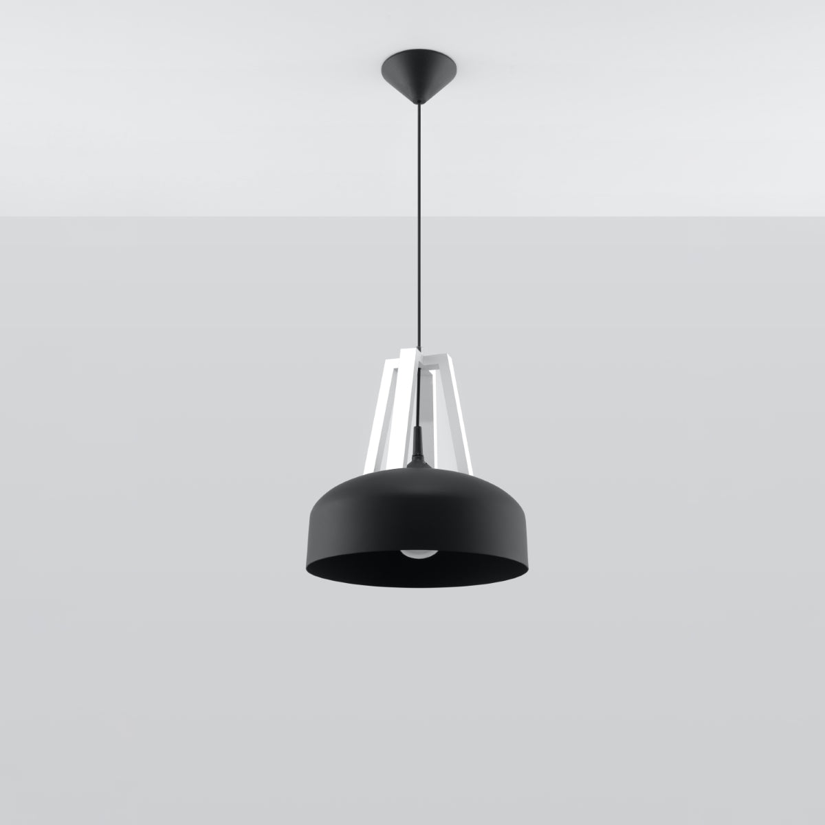 Pendelleuchte CASCO schwarz & weiß Sollux Lighting