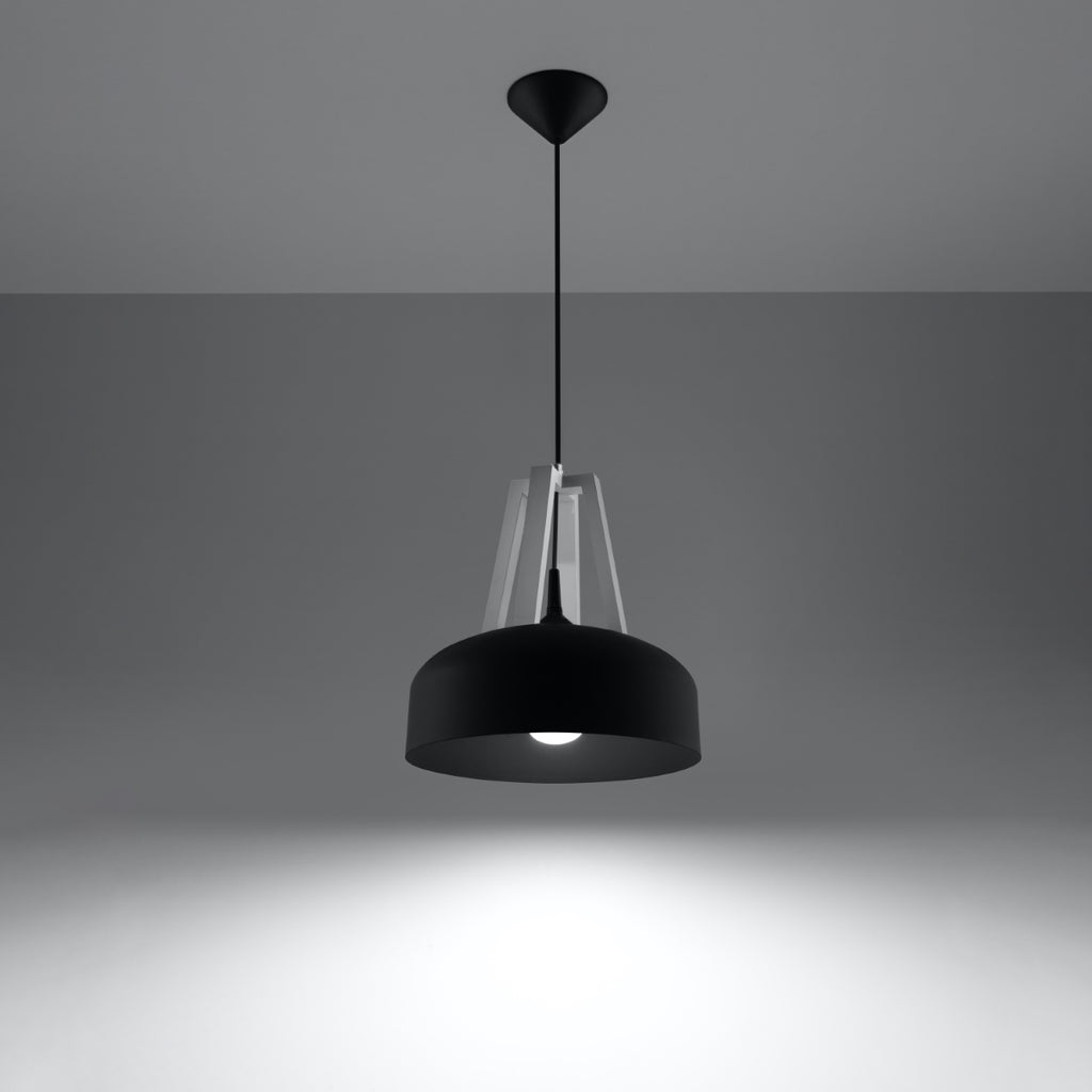 Pendelleuchte CASCO schwarz & weiß Sollux Lighting