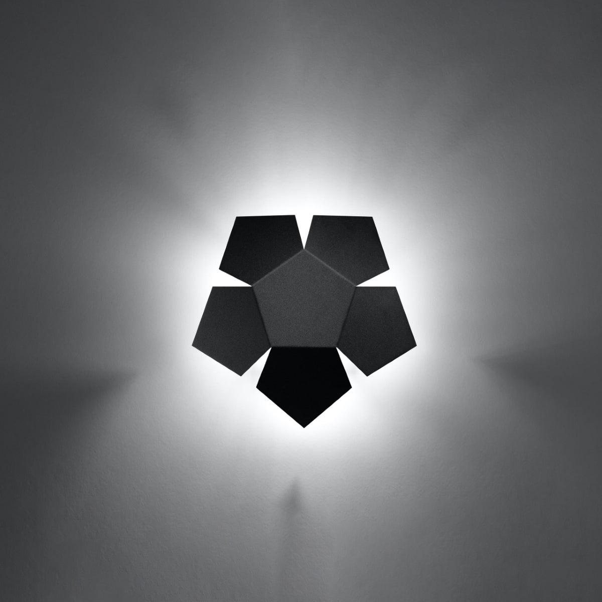 Wandleuchte PENTA schwarz Sollux Lighting