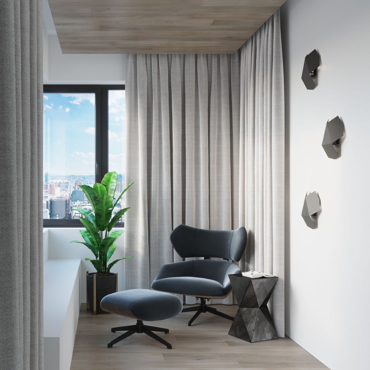 Wandleuchte TRE schwarz Sollux Lighting