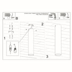 Deckenleuchte - Spot - Strahler LAGOS 30 schwarz Sollux Lighting