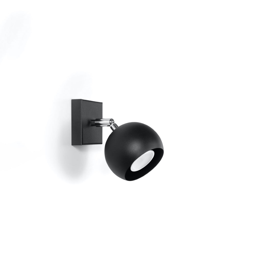 Wandleuchte OCULARE schwarz Sollux Lighting