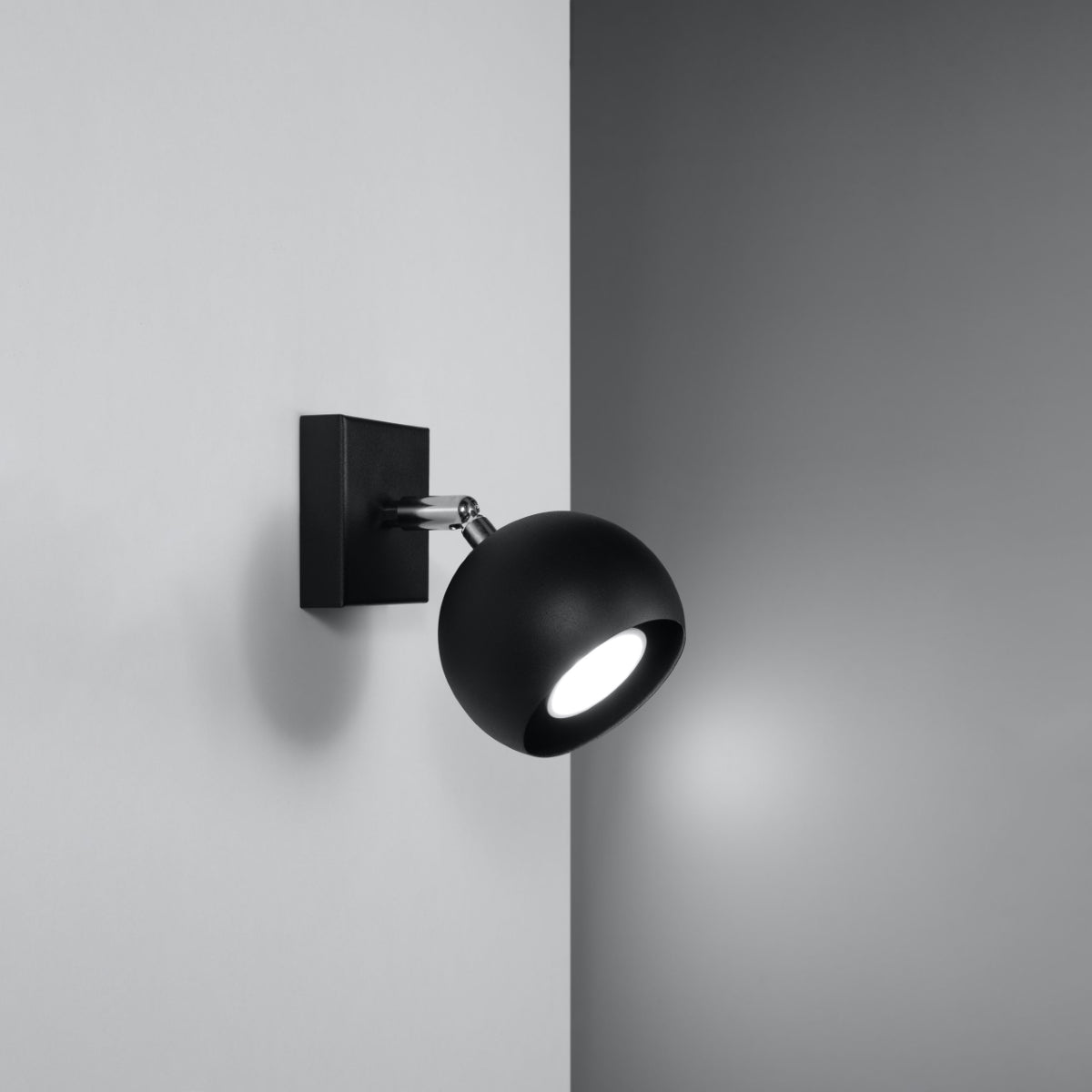 Wandleuchte OCULARE schwarz Sollux Lighting