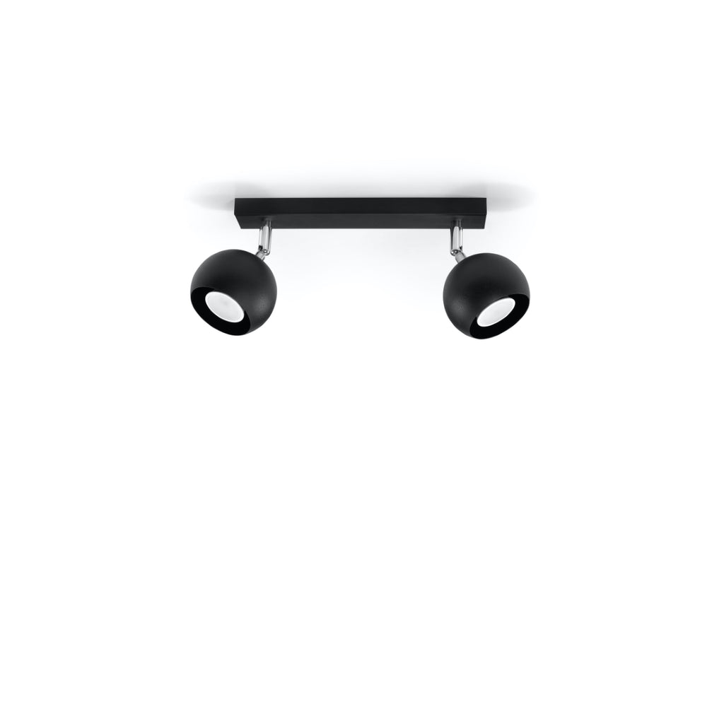 Deckenleuchte - Spot - Strahler OCULARE 2 schwarz Sollux Lighting