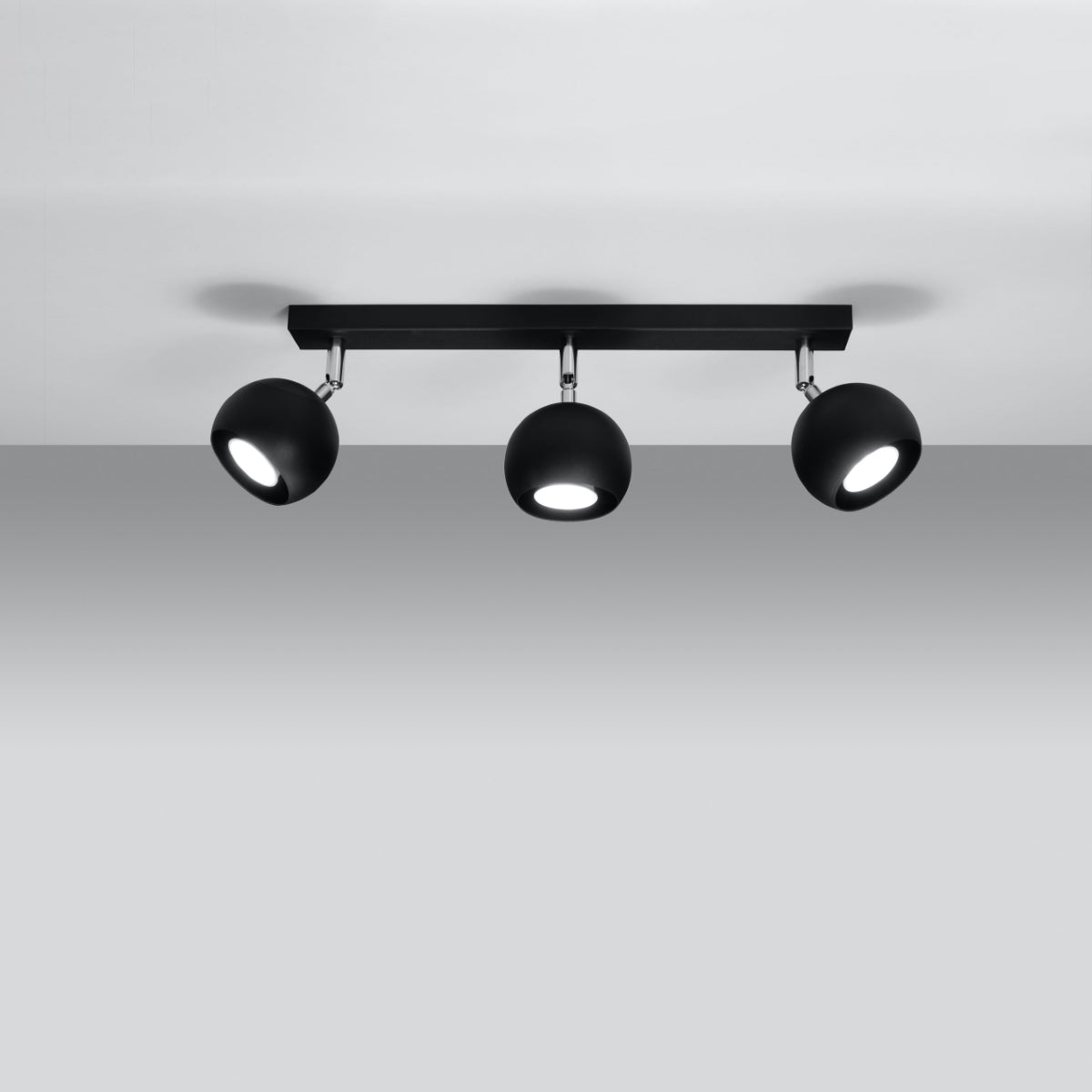 Deckenleuchte - Spot - Strahler OCULARE 3 schwarz Sollux Lighting