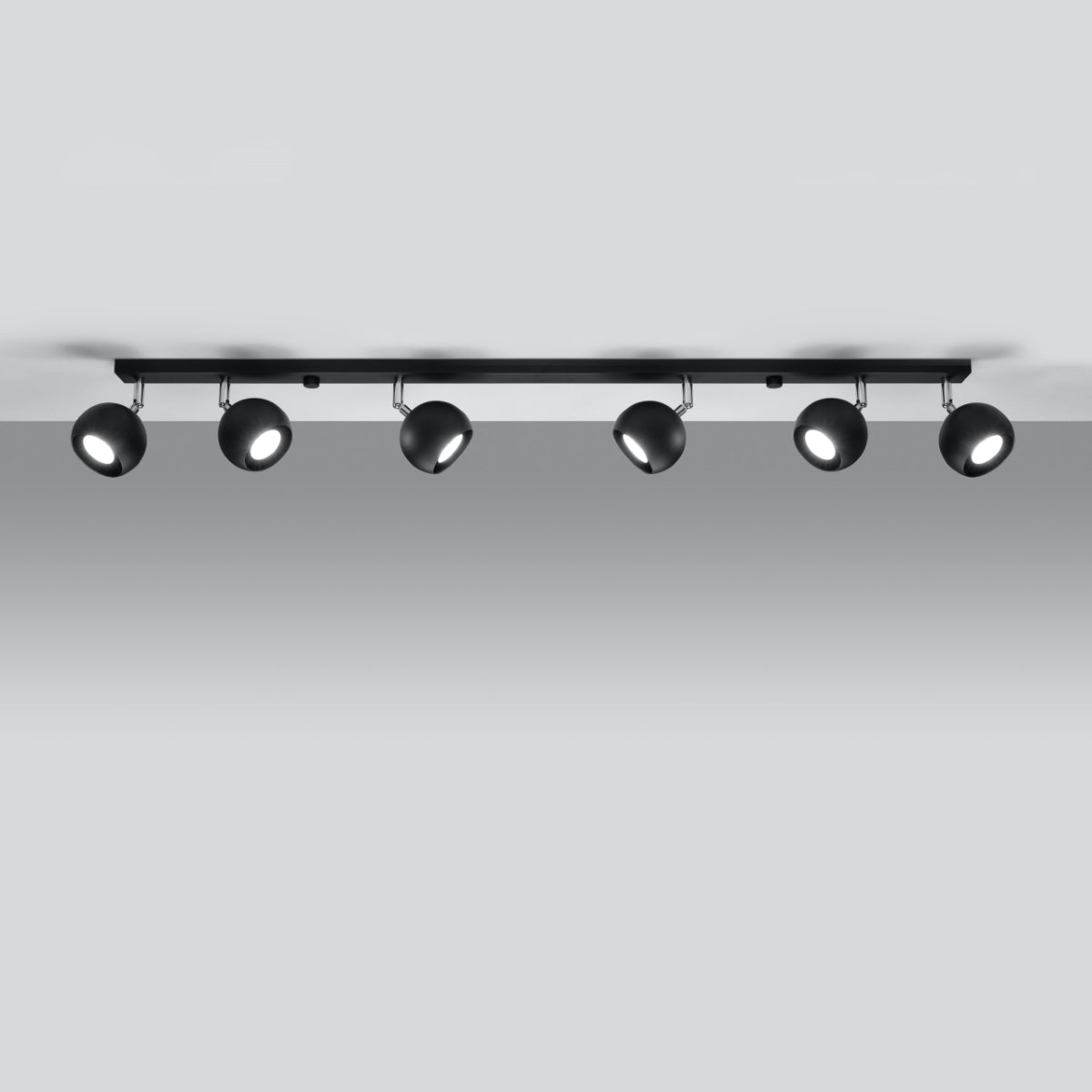 Deckenleuchte - Spot - Strahler OCULARE 6L schwarz Sollux Lighting