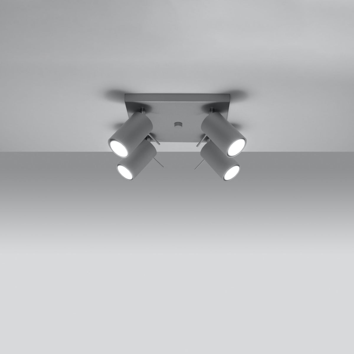 Deckenleuchte - Spot - Strahler RING 4 grau Sollux Lighting