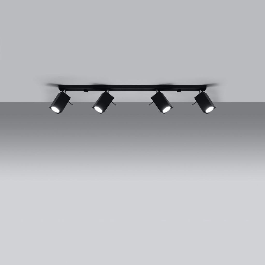 Deckenleuchte - Spot - Strahler MERIDA 4L schwarz Sollux Lighting
