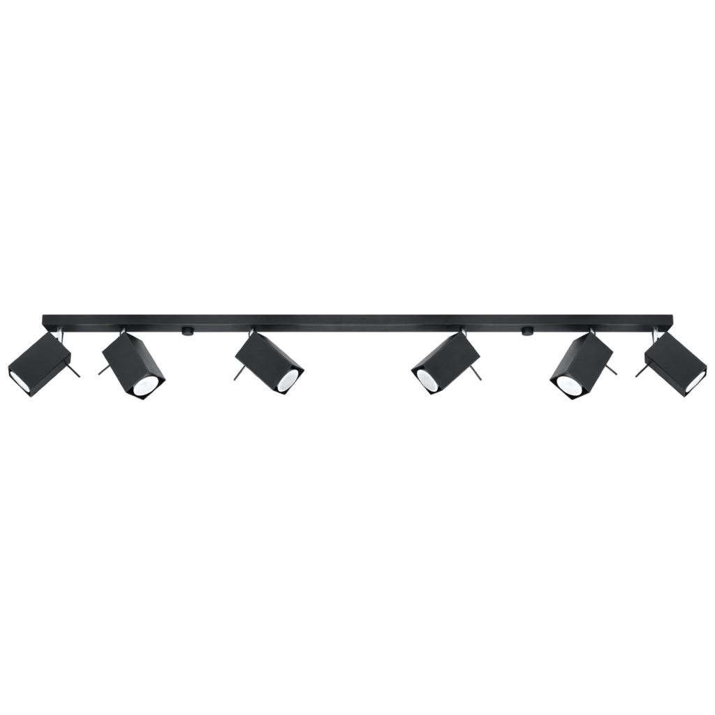 Deckenleuchte - Spot - Strahler MERIDA 6L schwarz Sollux Lighting