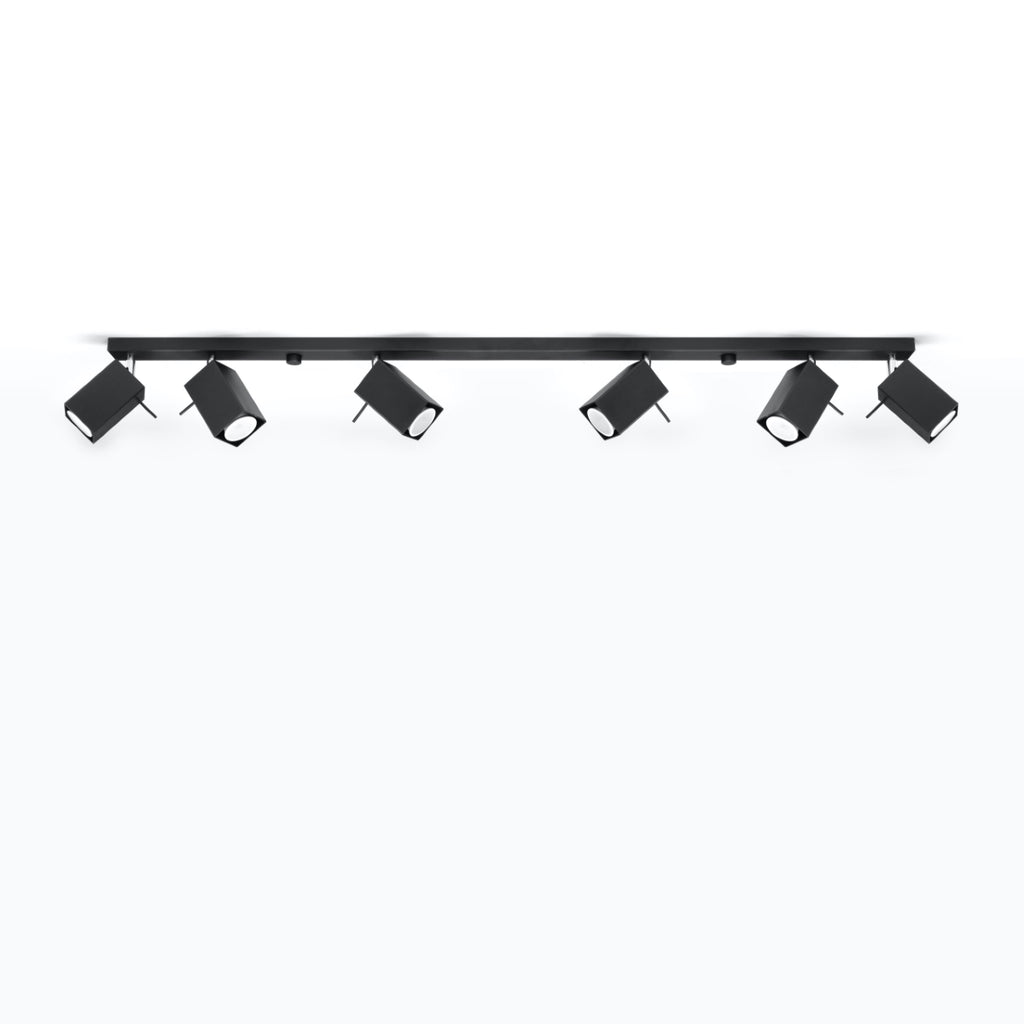 Deckenleuchte - Spot - Strahler MERIDA 6L schwarz Sollux Lighting