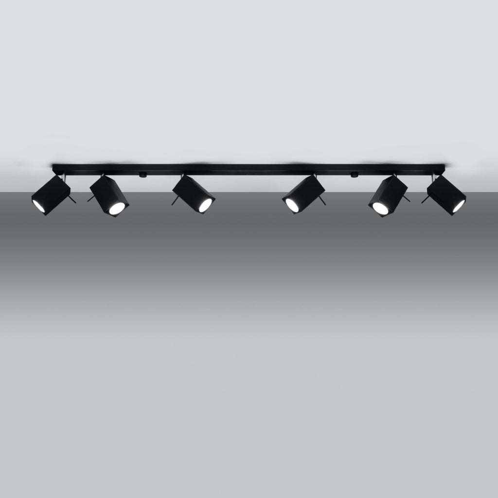 Deckenleuchte - Spot - Strahler MERIDA 6L schwarz Sollux Lighting