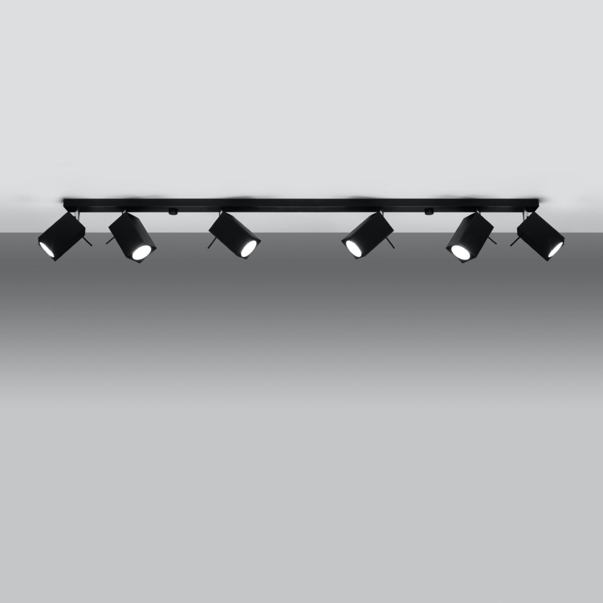 Deckenleuchte - Spot - Strahler MERIDA 6L schwarz Sollux Lighting