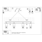 Deckenleuchte - Spot - Strahler MERIDA 4L weiß Sollux Lighting