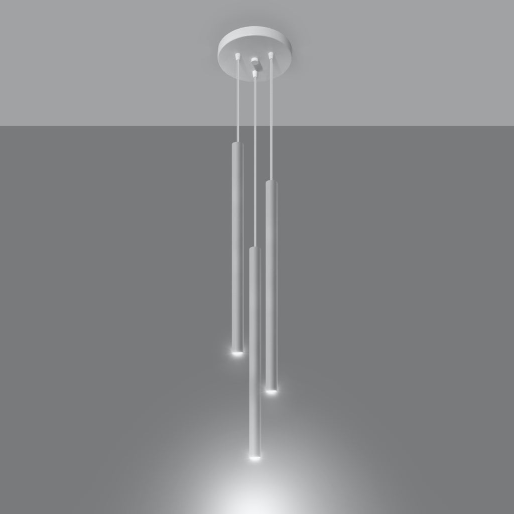 Pendelleuchte PASTELO 3P weiß Sollux Lighting