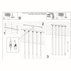 Pendelleuchte PASTELO 5 weiß Sollux Lighting