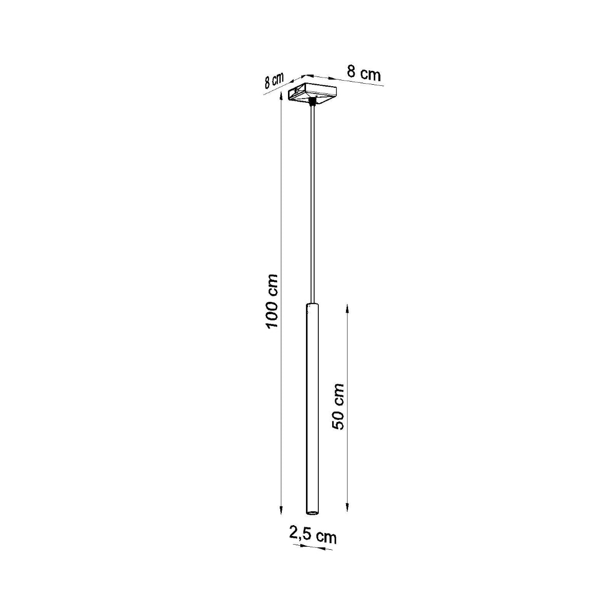 Pendelleuchte PASTELO 1 schwarz Sollux Lighting