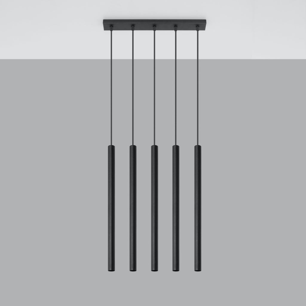 Pendelleuchte PASTELO 5 schwarz Sollux Lighting