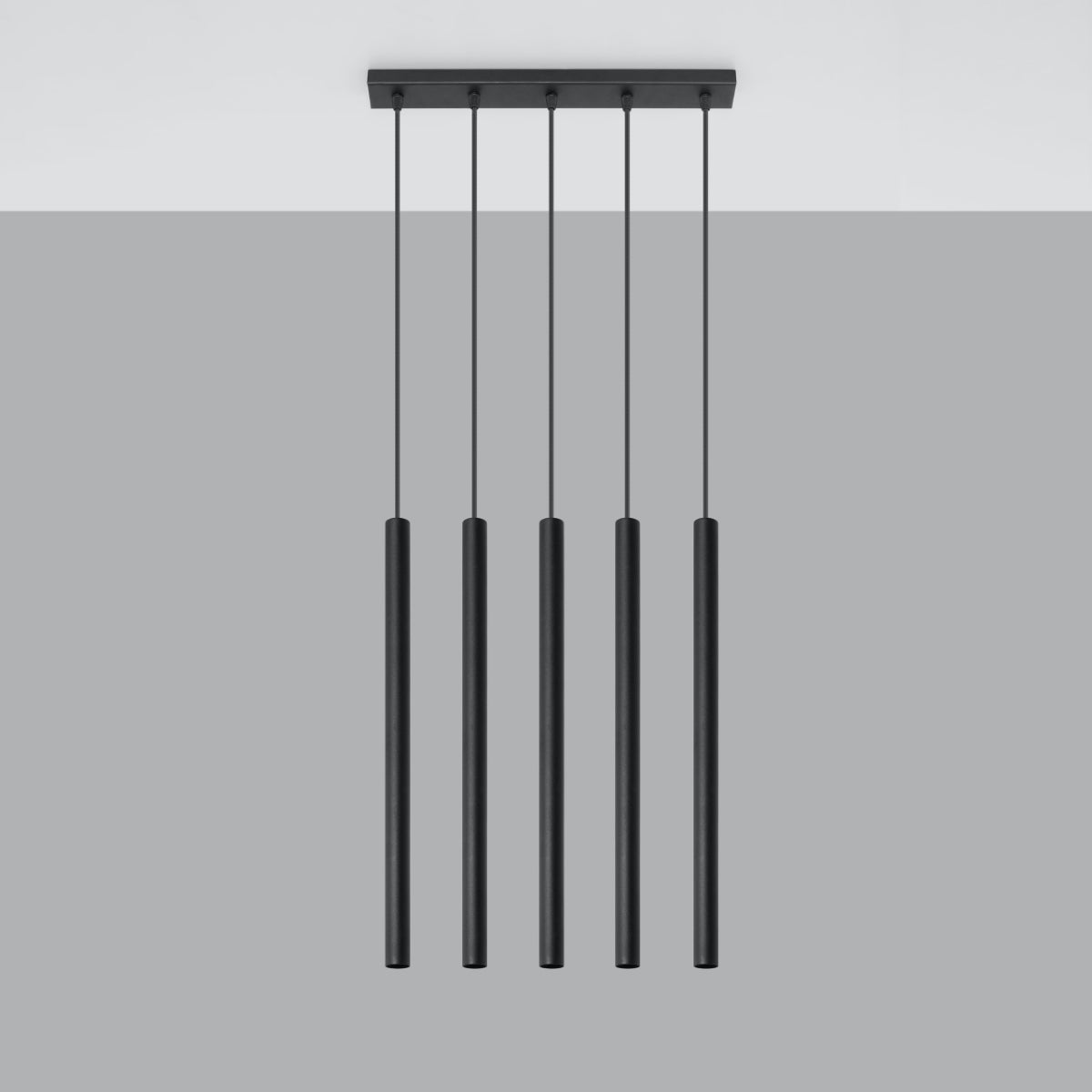 Pendelleuchte PASTELO 5 schwarz Sollux Lighting