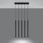 Pendelleuchte PASTELO 5 schwarz Sollux Lighting