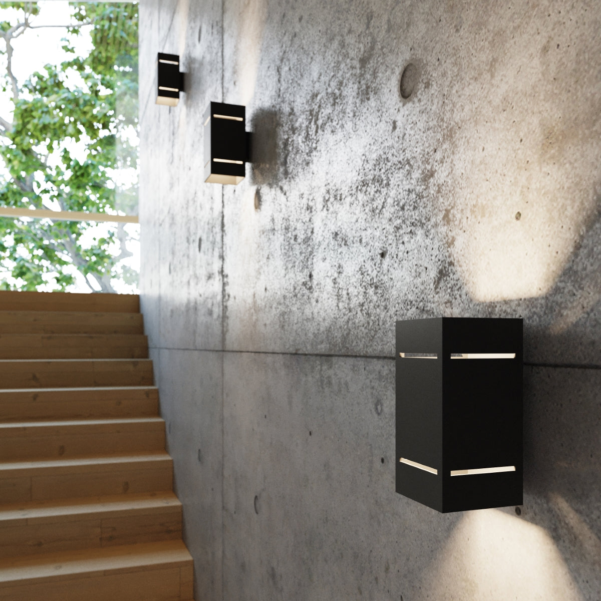 Wandleuchte BLOCCO schwarz Sollux Lighting