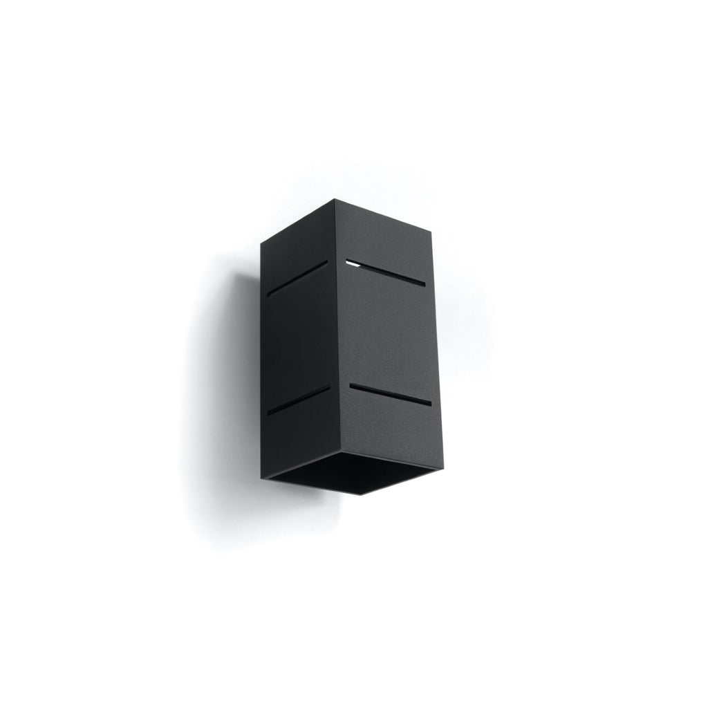Wandleuchte BLOCCO schwarz Sollux Lighting