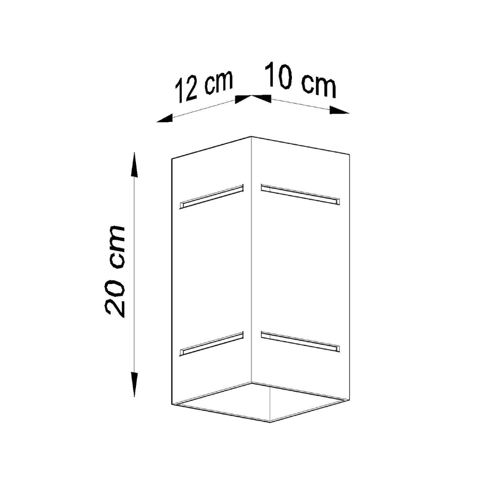 Wandleuchte BLOCCO grau Sollux Lighting