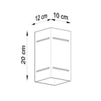 Wandleuchte BLOCCO grau Sollux Lighting