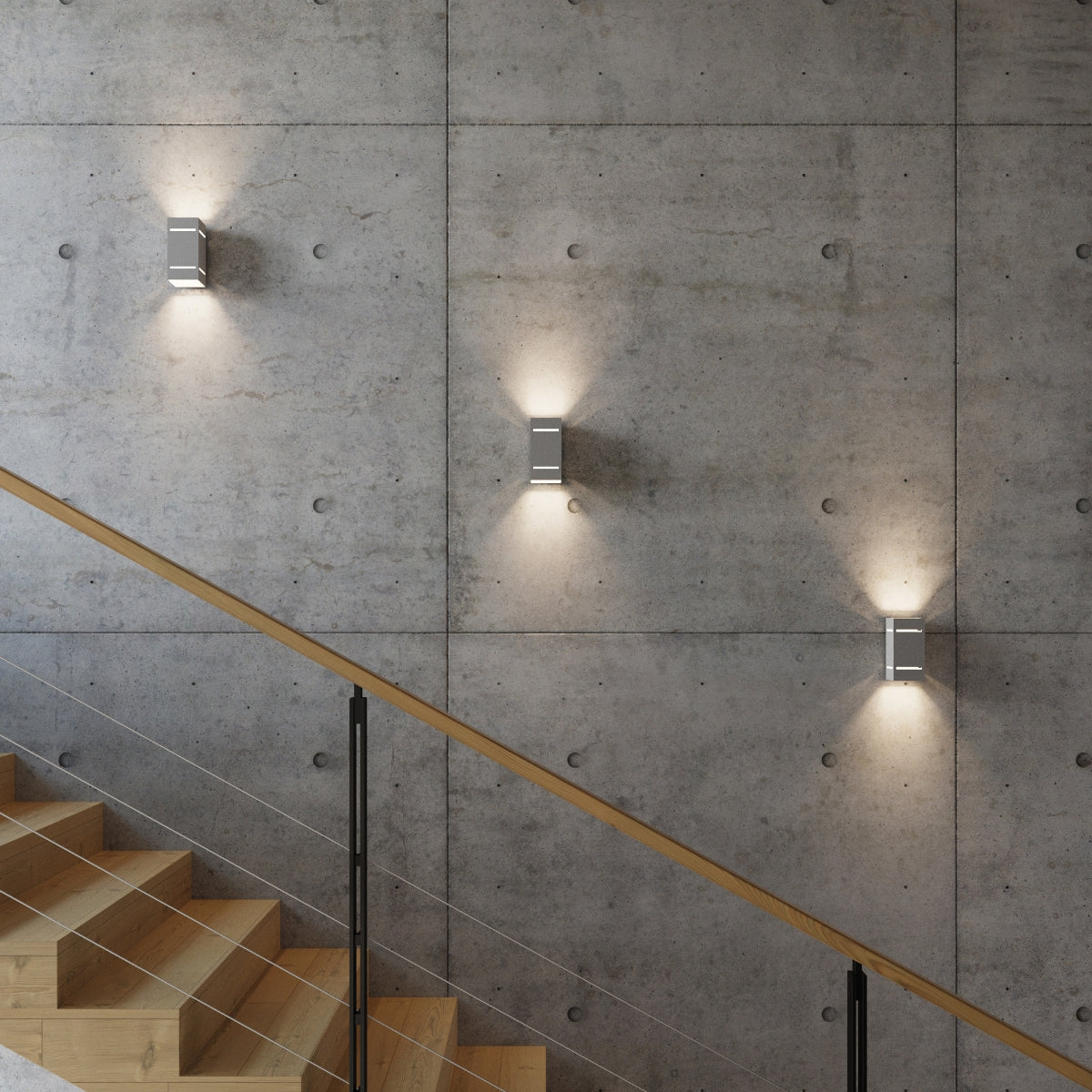 Wandleuchte BLOCCO grau Sollux Lighting