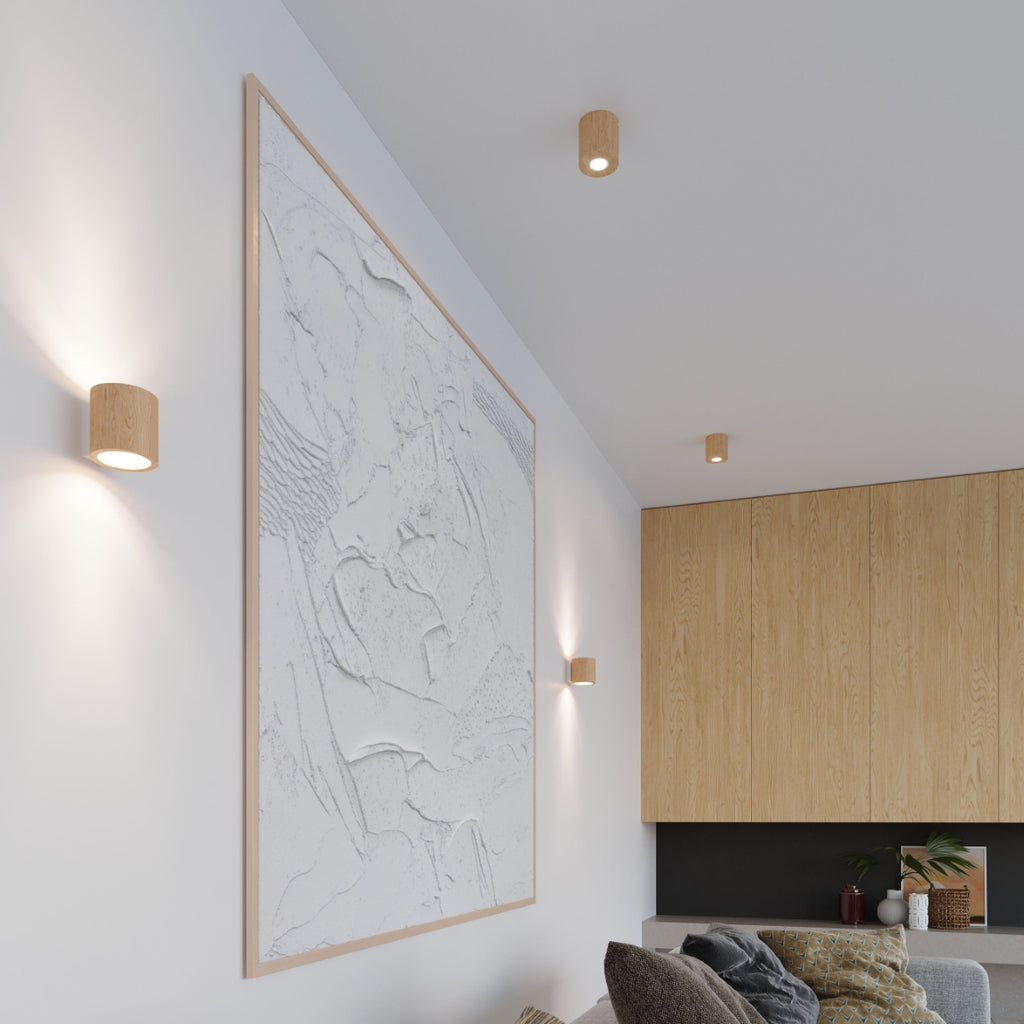 Wandleuchte ORBIS Naturholz Sollux Lighting