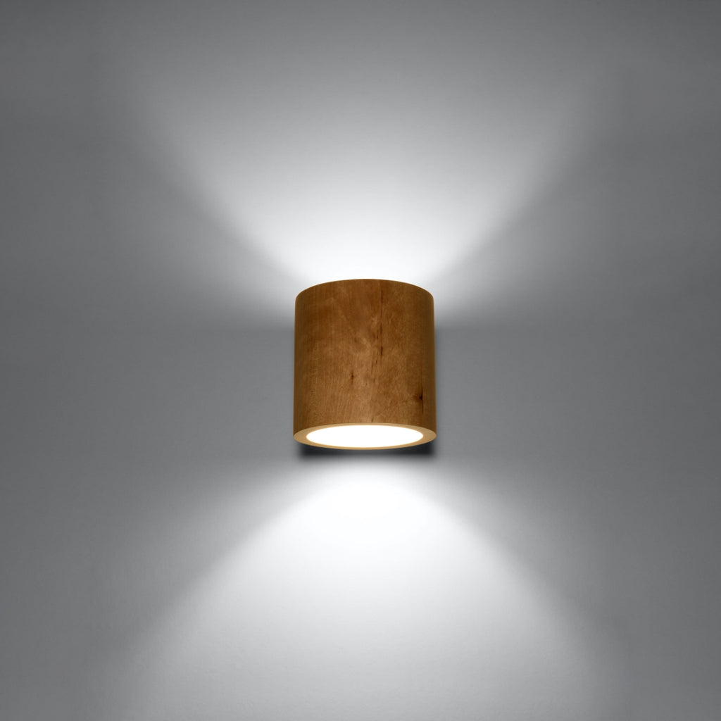 Wandleuchte ORBIS Naturholz Sollux Lighting