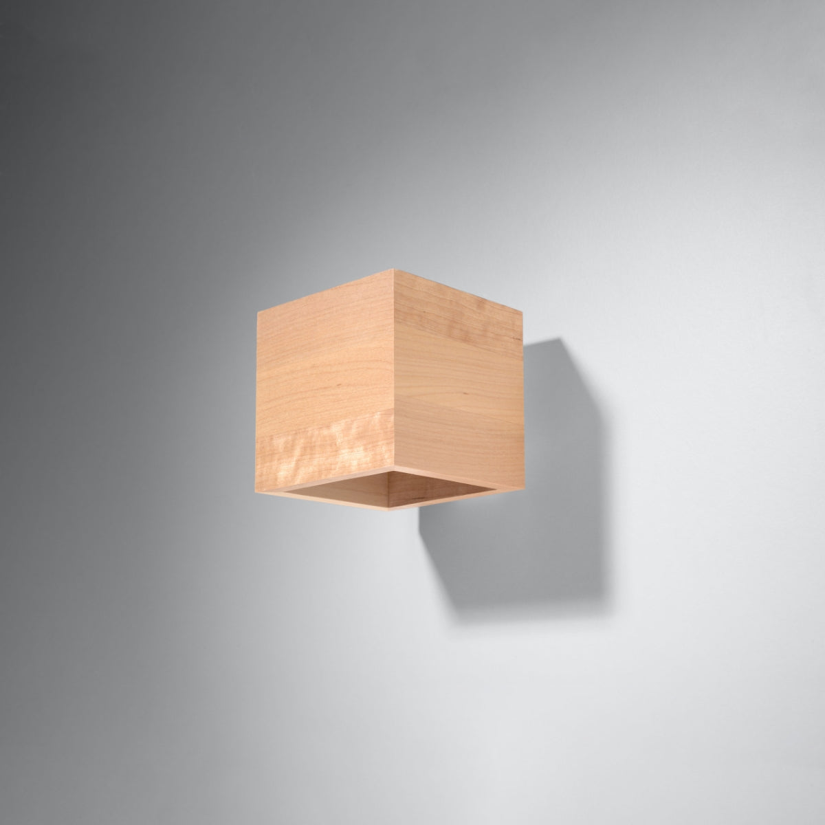 Wandleuchte QUAD Naturholz Sollux Lighting
