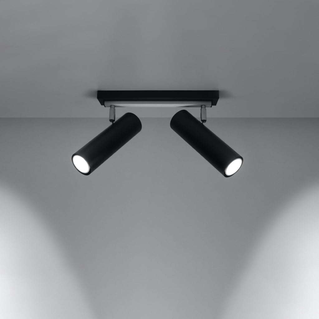 Deckenleuchte - Spot - Strahler DIREZIONE 2 schwarz Sollux Lighting
