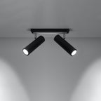 Deckenleuchte - Spot - Strahler DIREZIONE 2 schwarz Sollux Lighting