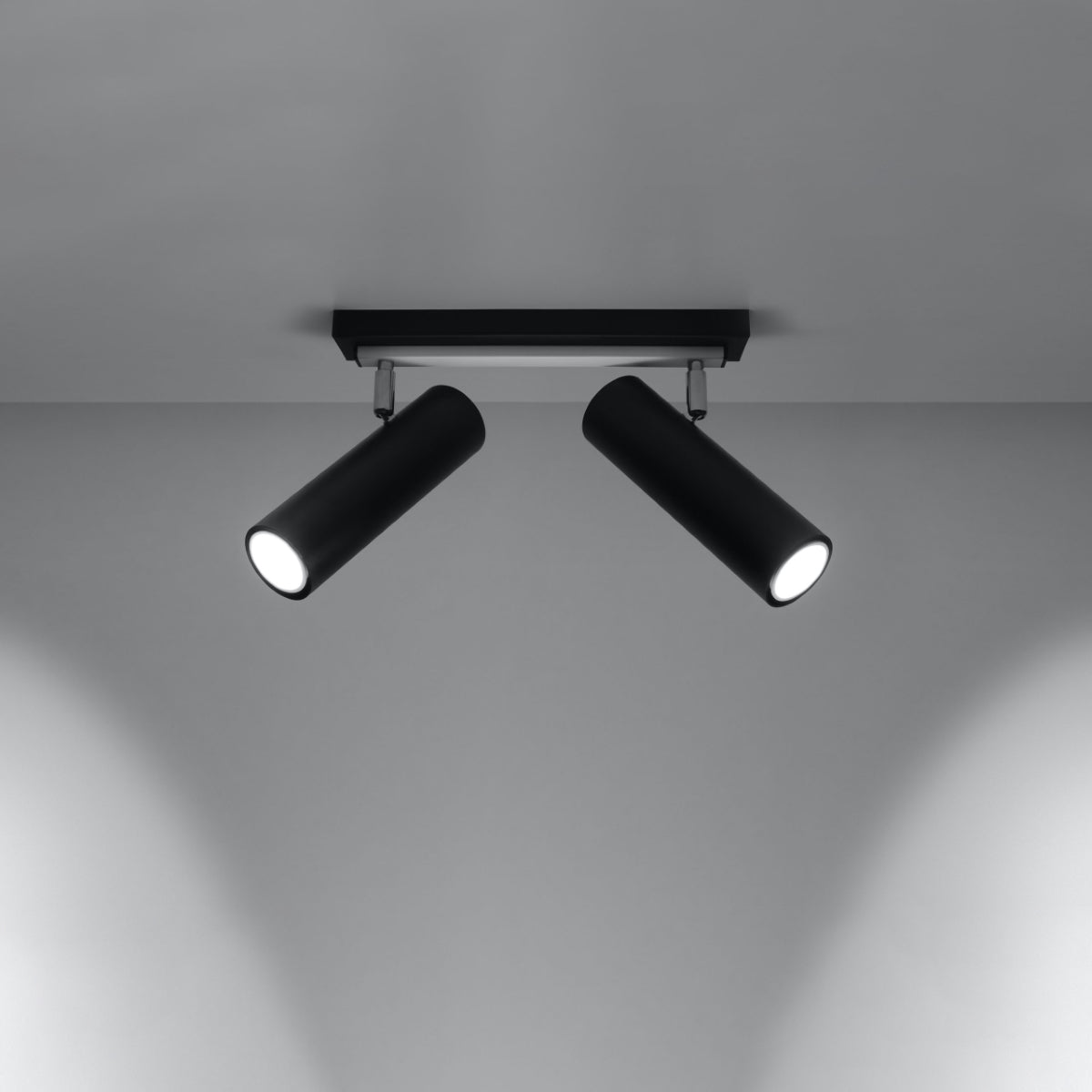 Deckenleuchte - Spot - Strahler DIREZIONE 2 schwarz Sollux Lighting