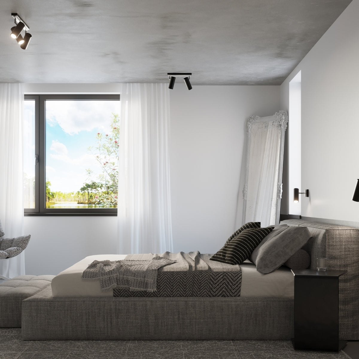 Deckenleuchte - Spot - Strahler DIREZIONE 3 schwarz Sollux Lighting