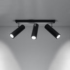 Deckenleuchte - Spot - Strahler DIREZIONE 3 schwarz Sollux Lighting