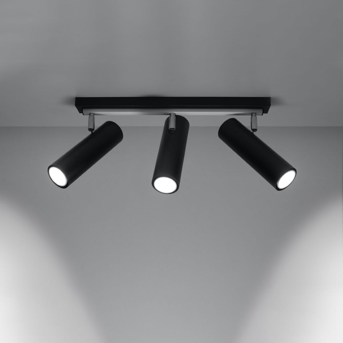 Deckenleuchte - Spot - Strahler DIREZIONE 3 schwarz Sollux Lighting
