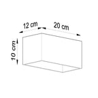 Wandleuchte QUAD MAXI weiß Sollux Lighting