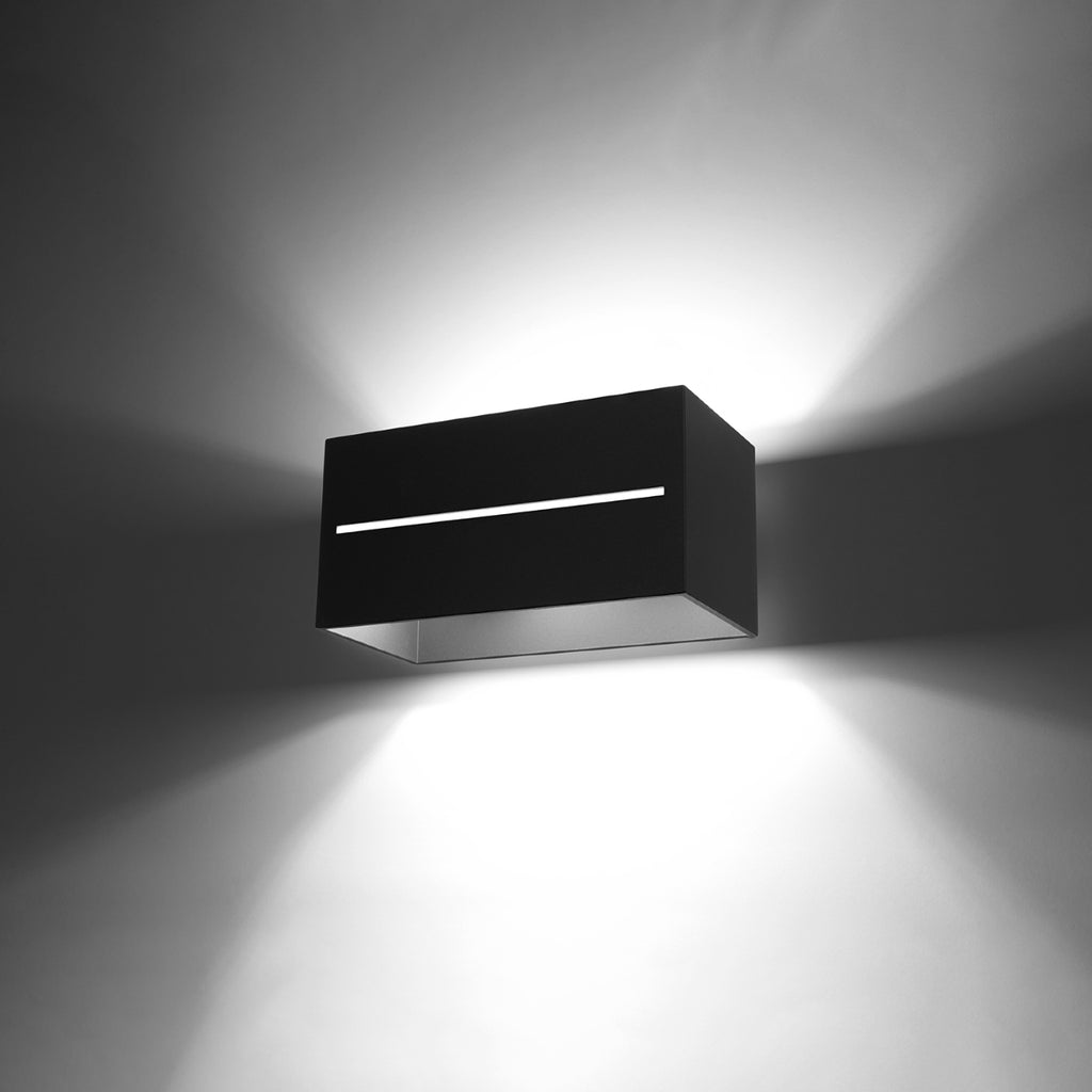 Wandleuchte LOBO MAXI schwarz Sollux Lighting