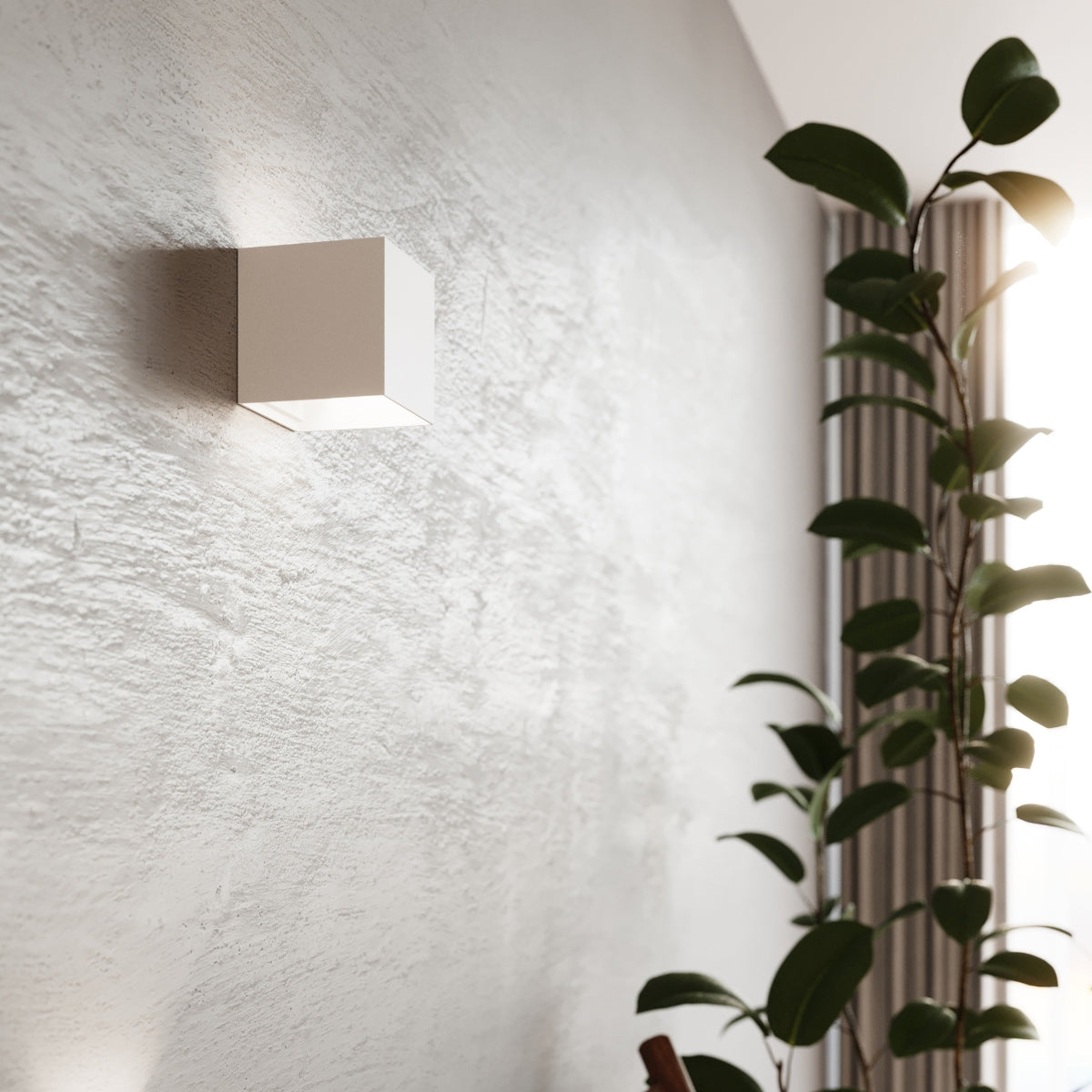 Wandleuchte LUCA weiß LED (Innen & Außen) Sollux Lighting