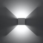 Wandleuchte LUCA weiß LED (Innen & Außen) Sollux Lighting