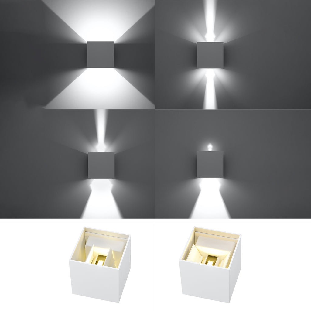 Wandleuchte LUCA weiß LED (Innen & Außen) Sollux Lighting