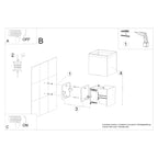 Wandleuchte LUCA schwarz LED (Innen & Außen) Sollux Lighting