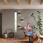 Wandleuchte LUCA schwarz LED (Innen & Außen) Sollux Lighting