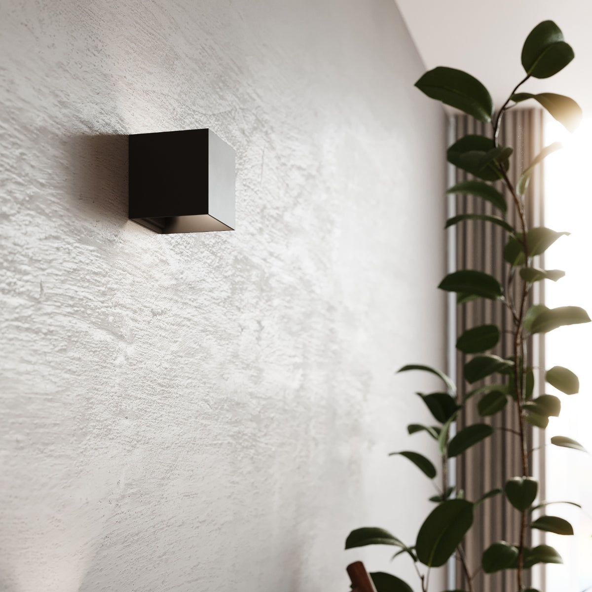 Wandleuchte LUCA schwarz LED (Innen & Außen) Sollux Lighting