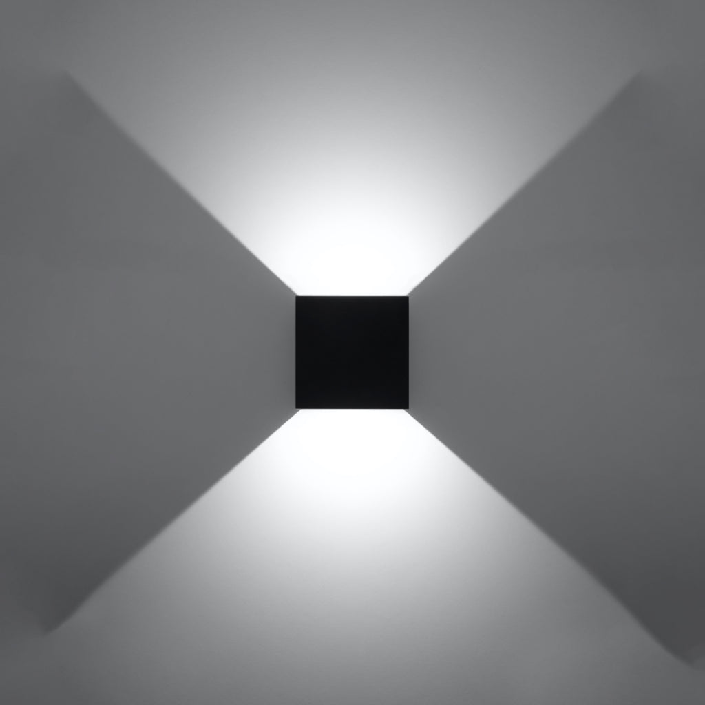 Wandleuchte LUCA schwarz LED (Innen & Außen) Sollux Lighting