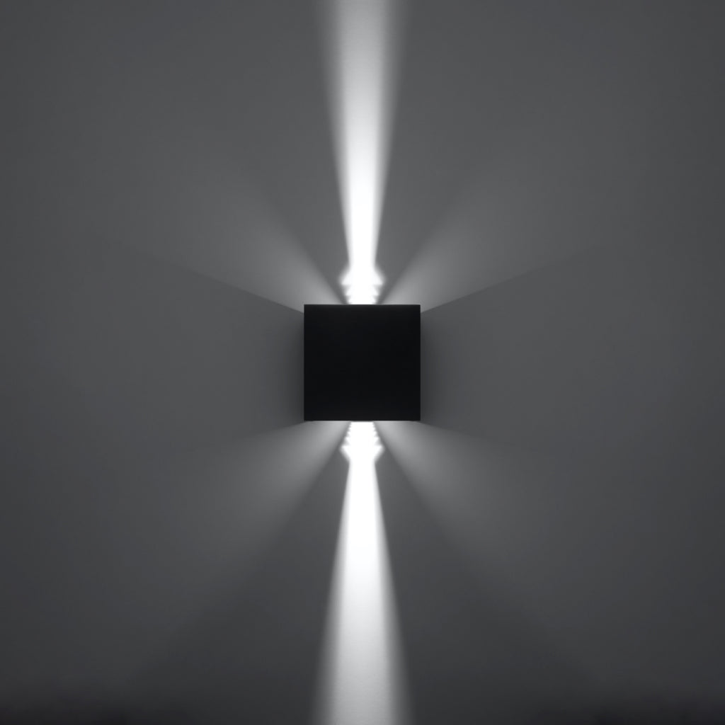 Wandleuchte LUCA schwarz LED (Innen & Außen) Sollux Lighting