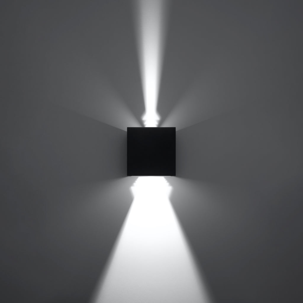 Wandleuchte LUCA schwarz LED (Innen & Außen) Sollux Lighting